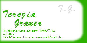 terezia gramer business card